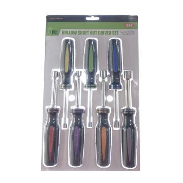 7 Piece Hollow-Shaft Nut Driver Set